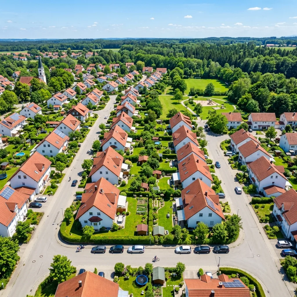 Die Region aus der Vogelperspektive